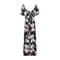 Gaelle Abito lungo Abito Donna lungo con fantasia Nero multi P25 - GAELLEGAABW04003 - NERO - 42 - Francavilla Moda